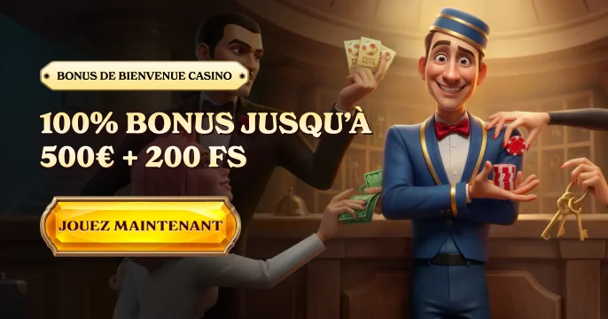BanniĂšre de bienvenue du casino Casoola avec bonus pour la France